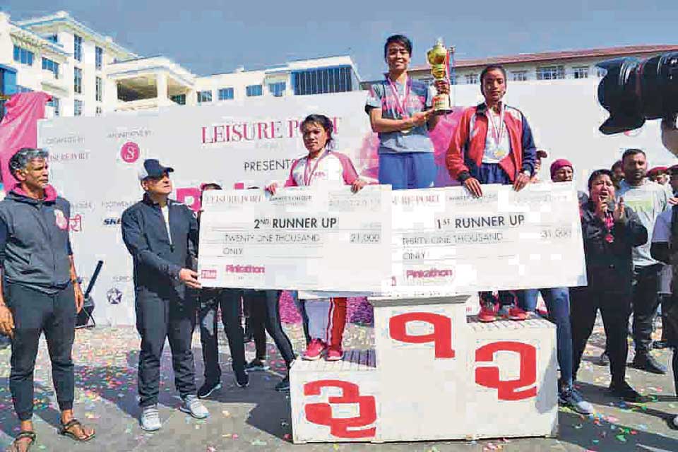 Kanchhi Maya Koju wins Pinkathon Marathon for third straight year
