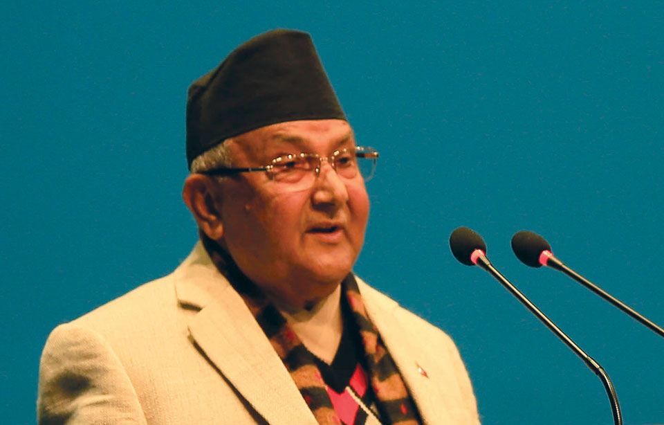 Party unification reaches logical conclusion soon: PM Oli