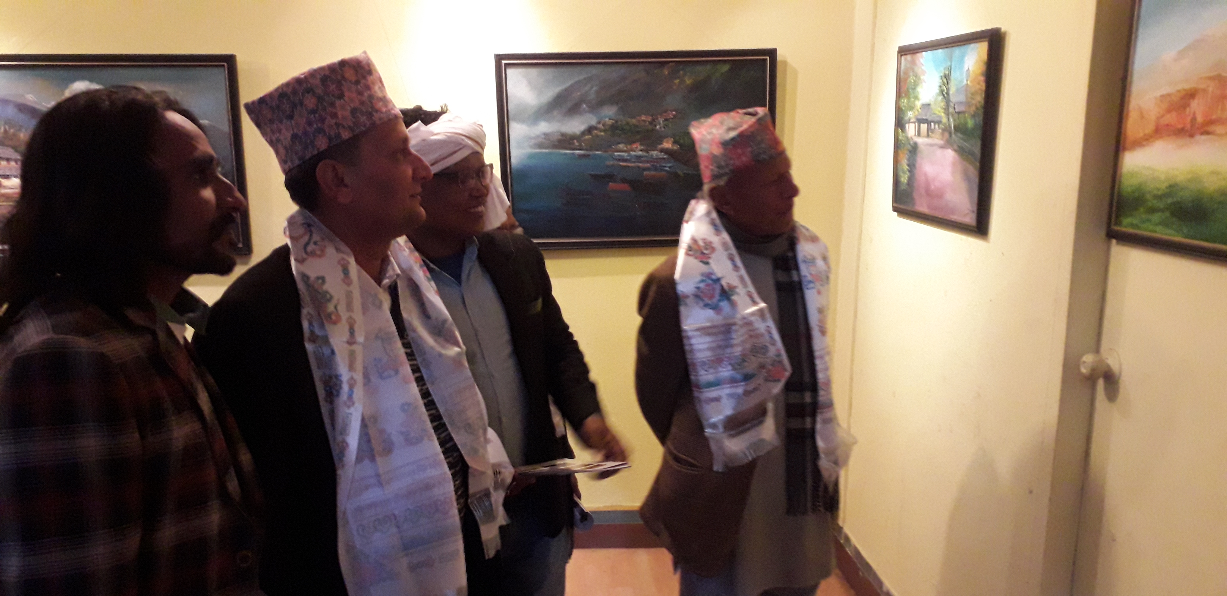 Nepali landscape and scenarios on exhibition