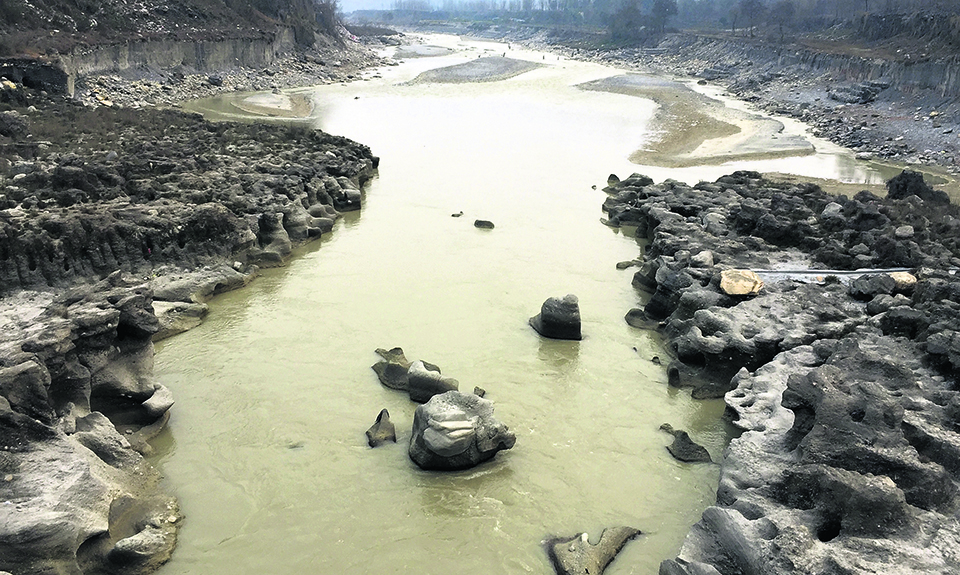 Seti River turns muddy due to rampant excavation
