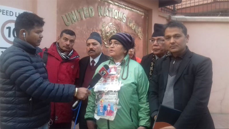 Ganga Maya meets with UNRC Julliand for her son’s justice