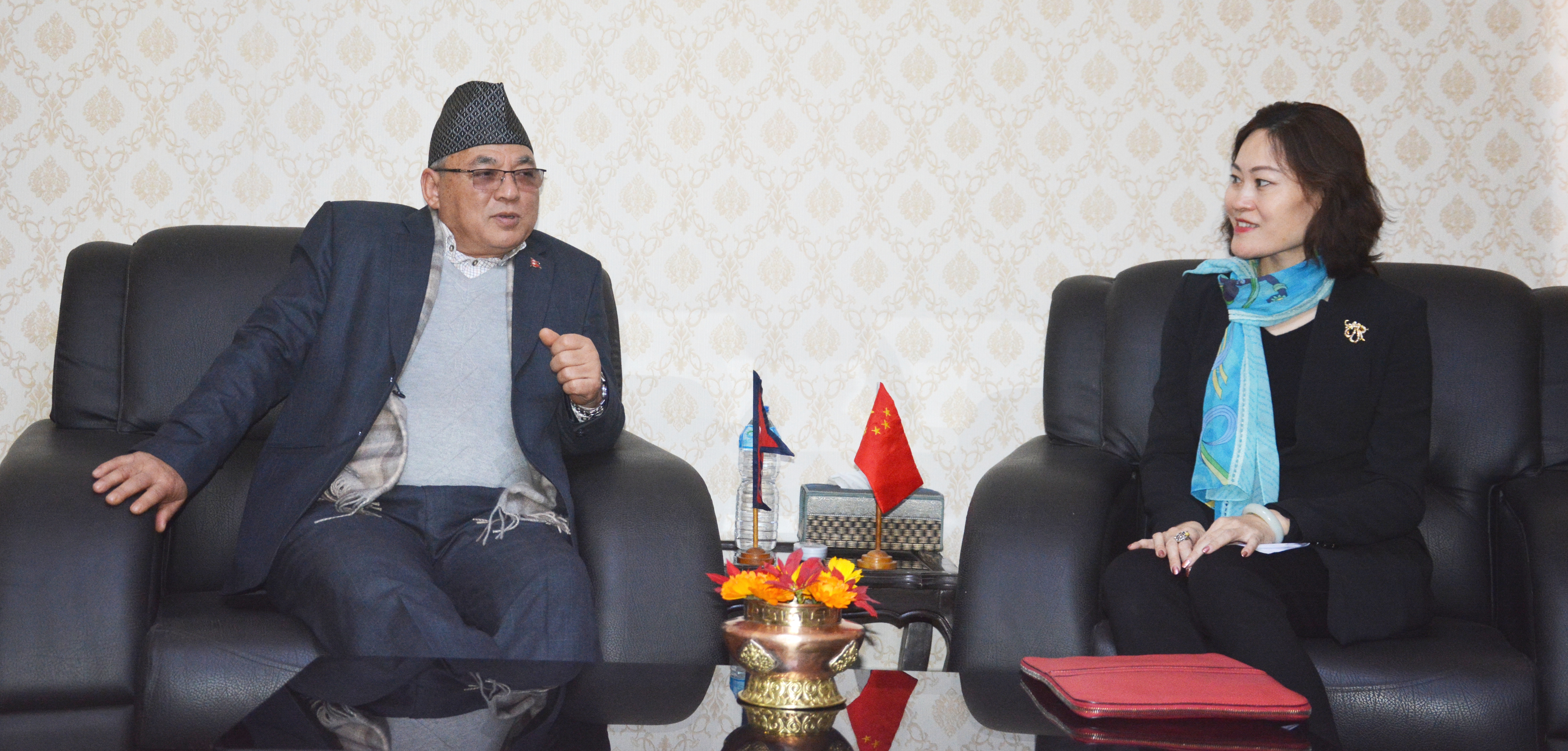 Home Minister Thapa invites his Chinese counterpart to visit Nepal