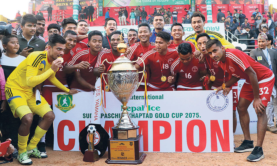 Police stuns Three Star to lift Khaptad Gold Cup