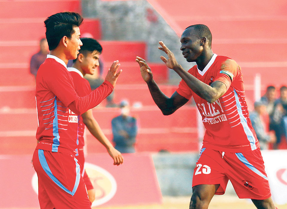 Moyan treble seals thumping win for Chyasal, enters quarters