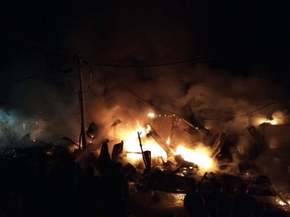 Massive fire destroys nine shops in Dadeldhura