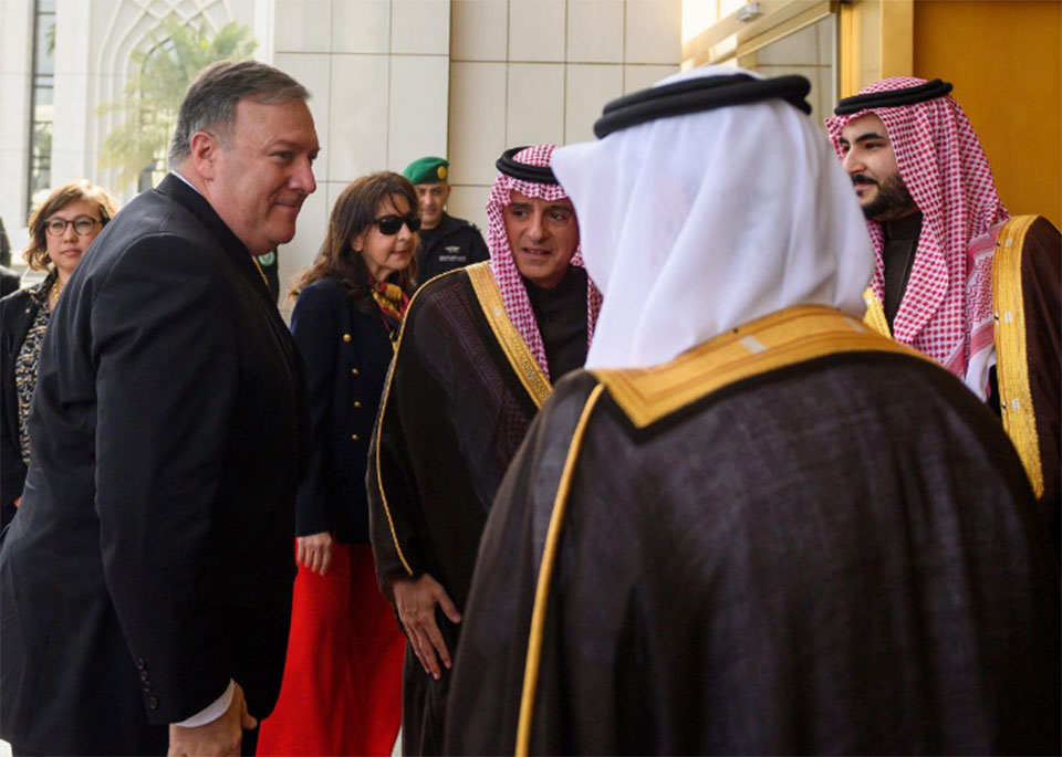 Pompeo meets Saudi leaders, cancels Kuwait visit