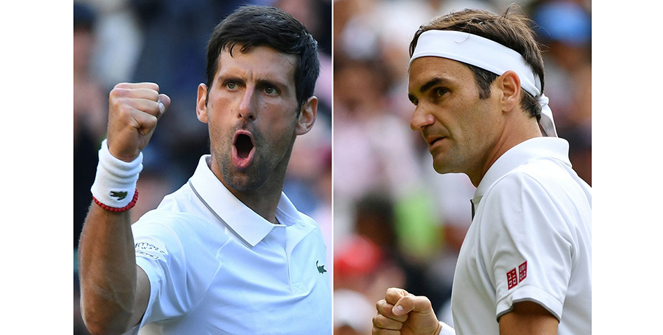 Roger Federer takes on Novak Djokovic in Wimbledon final