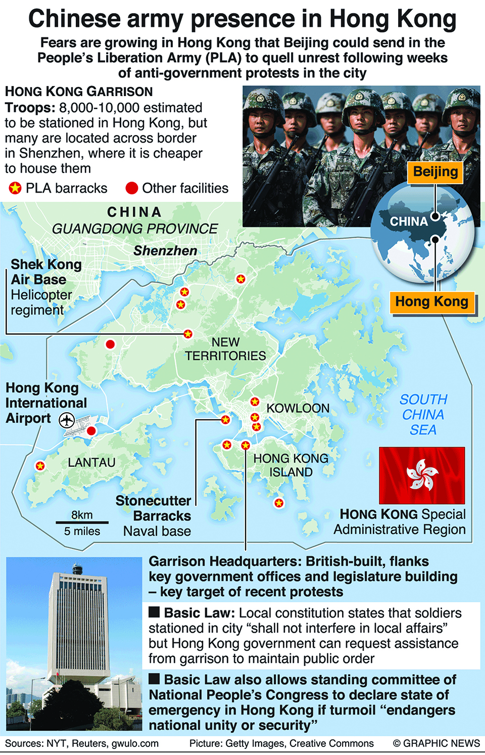 Infographics: Could PLA troops intervene in Hong Kong?