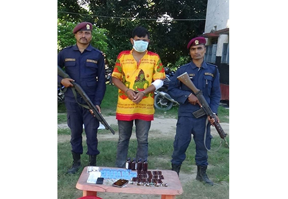 One man arrested with huge cache of drugs in Udayapur