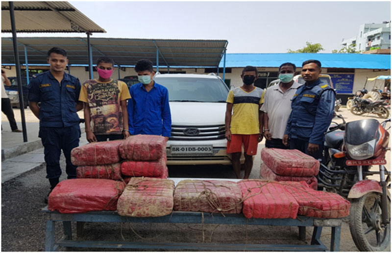 Four arrested with 120 kgs of Marijuana