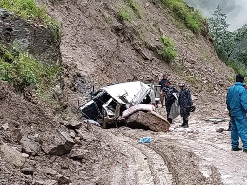 2 killed in Rasuwa as landslide buries jeep
