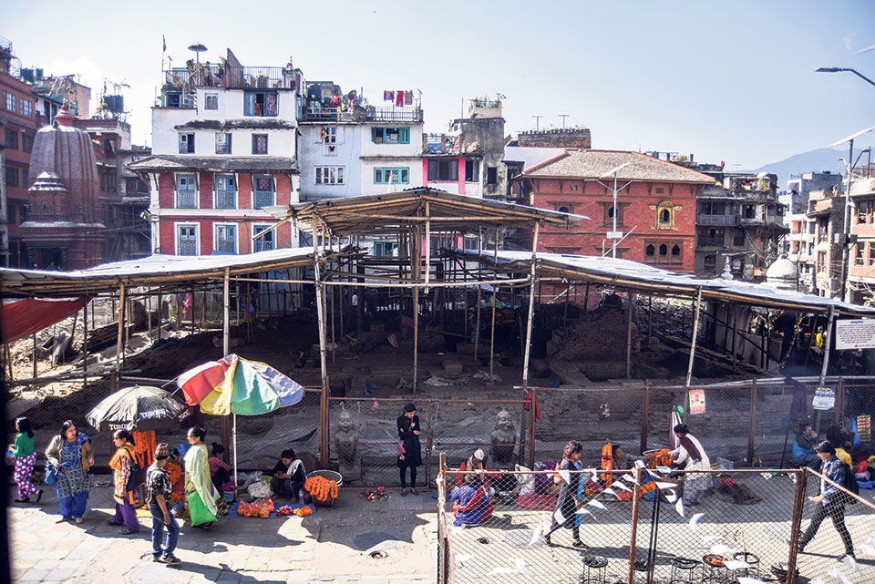 Kasthamandap reports 30 percent progress in reconstruction works