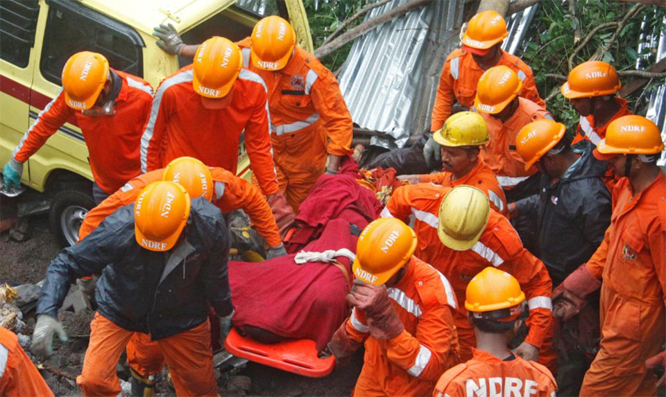 At least 15 dead as construction site wall collapses in western India