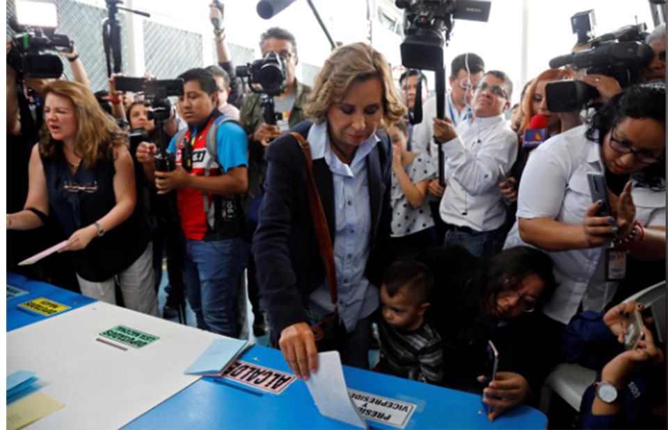 Former first lady Torres takes lead in Guatemala election