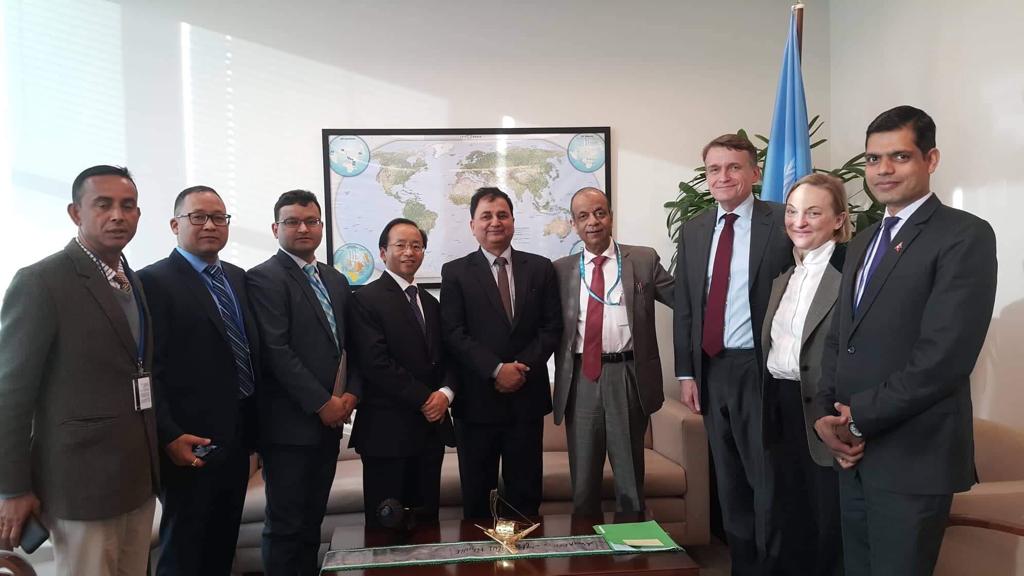 Defence Minister Pokharel meets top UN official in New York