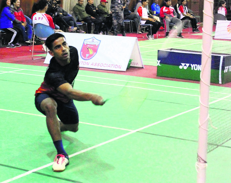 APF’s Dhami wins first of three badminton finals