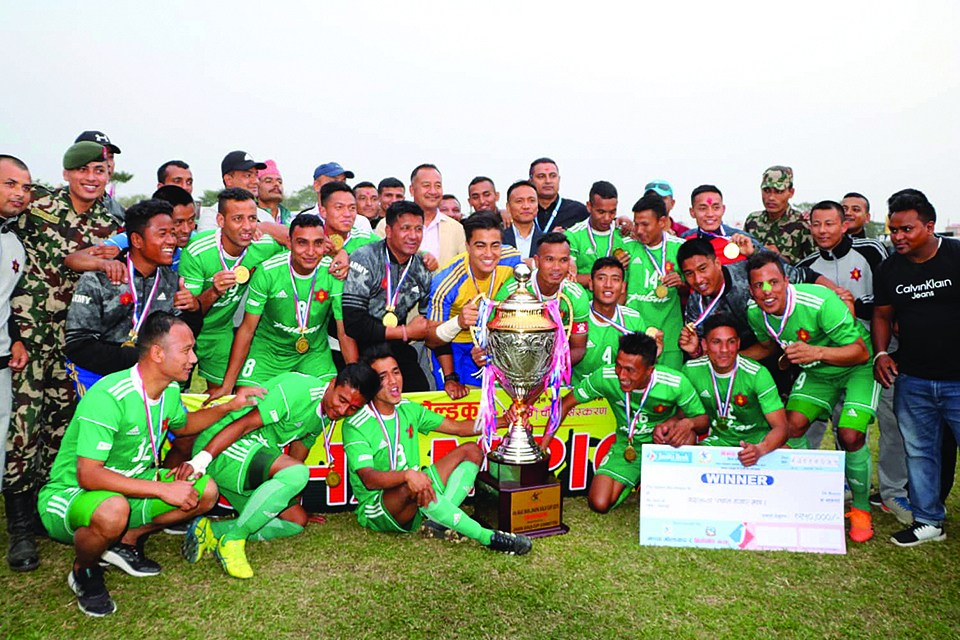 Army clinches Jhapa Gold Cup title