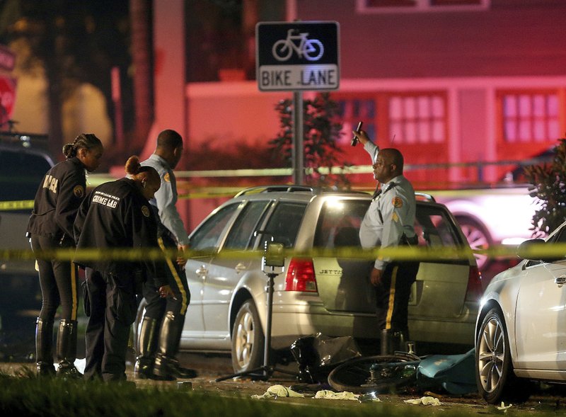 New Orleans police: 2 killed, 6 injured after car hits crowd