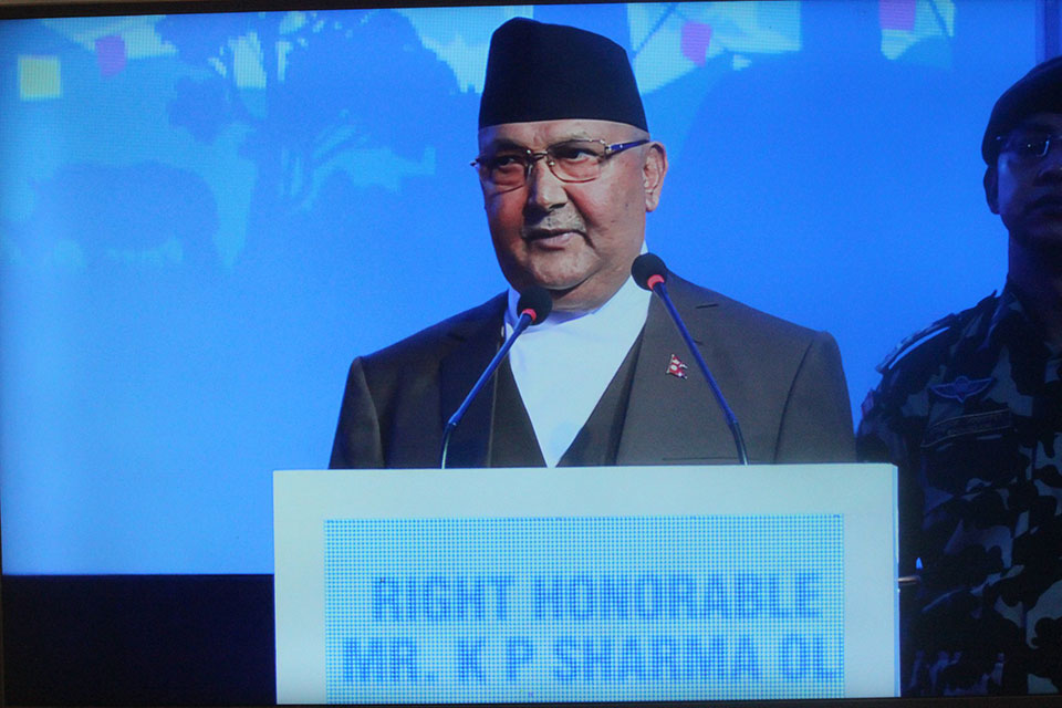 Investment Summit: PM Oli vows to protect int'l investments, 'guarantee' profits
