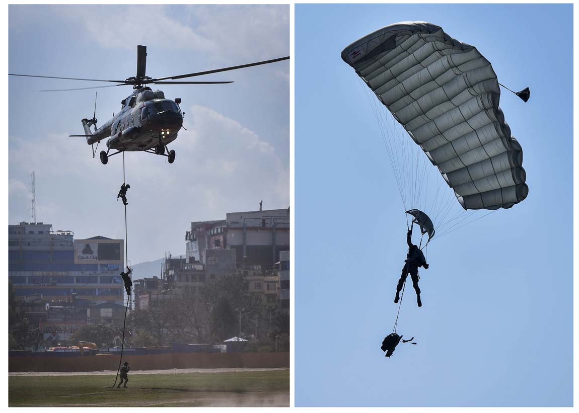 IN PICS: Nepal Army exhibits showmanship on Army Day