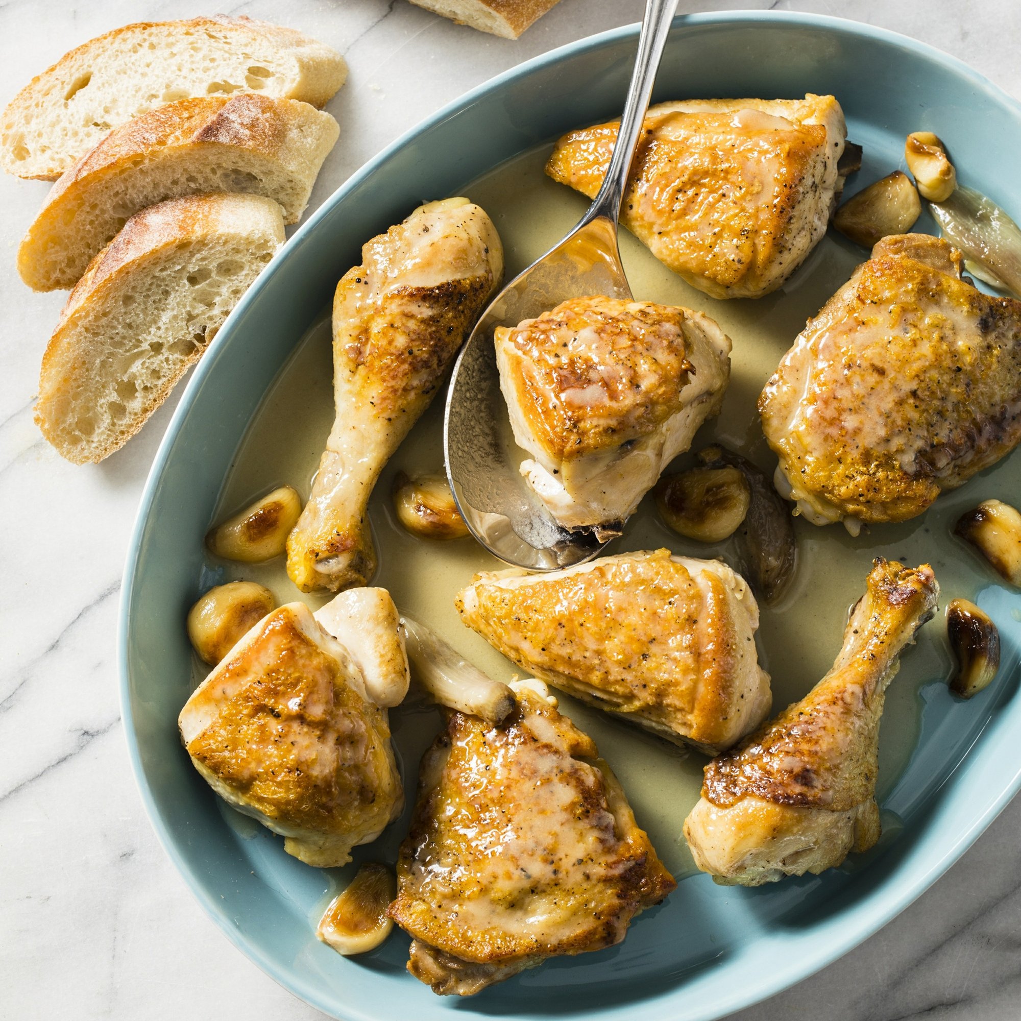 My City - A full-flavored chicken dish with sweet and nutty garlic