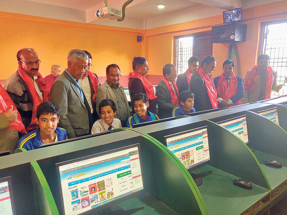 E-learning centers in Banepa community schools
