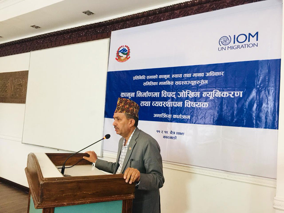 IOM hosts workshop to discuss inclusion of Disaster Risk Reduction and Management in new laws