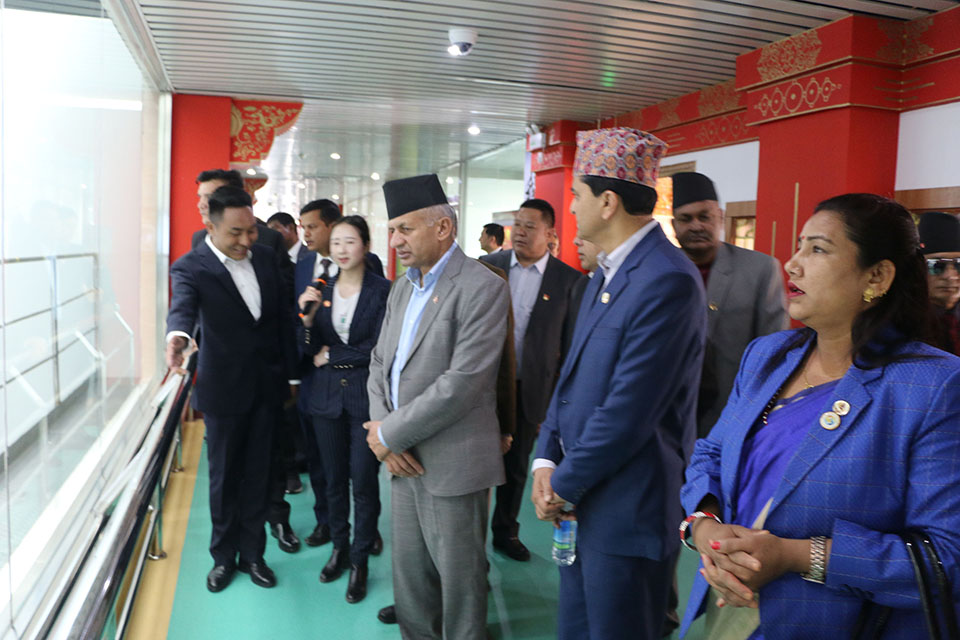 Minister Gyawali back home from China