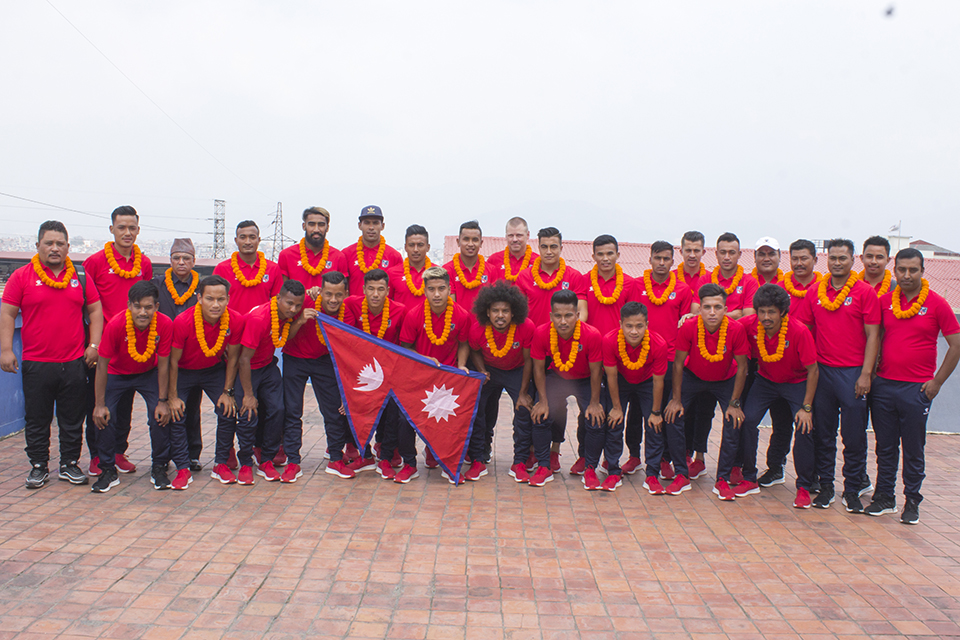 Nepal national football team leaves for Malaysia