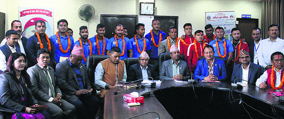 Government rewards national sports teams, Maharjan