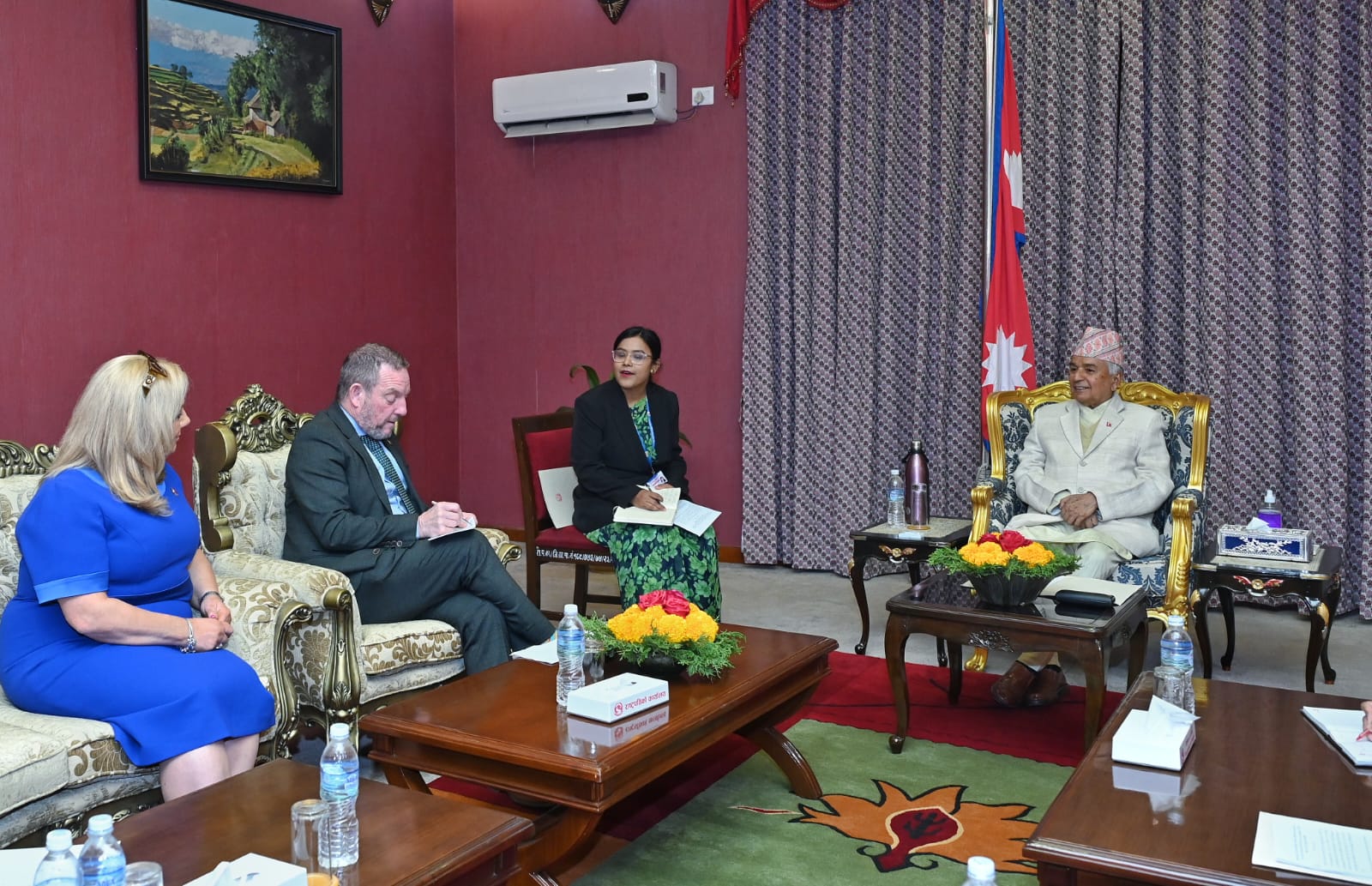 Ireland's Upper House Chair calls on President Paudel