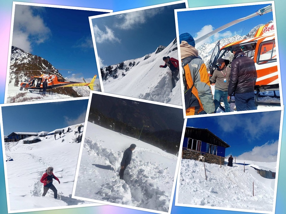 Rescue team mobilized to find out whereabouts of missing students in Langtang (with photos)