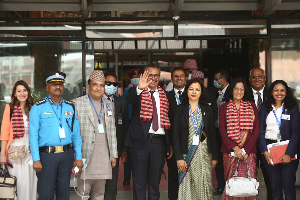 WHO Director-General Dr Tedros leaves Nepal for Geneva