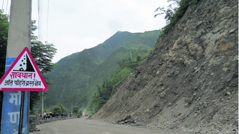 29 places on Narayanghat-Mugling road highly prone to landslides