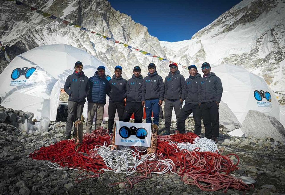 Climbing of Mt Everest begins for the spring season this year