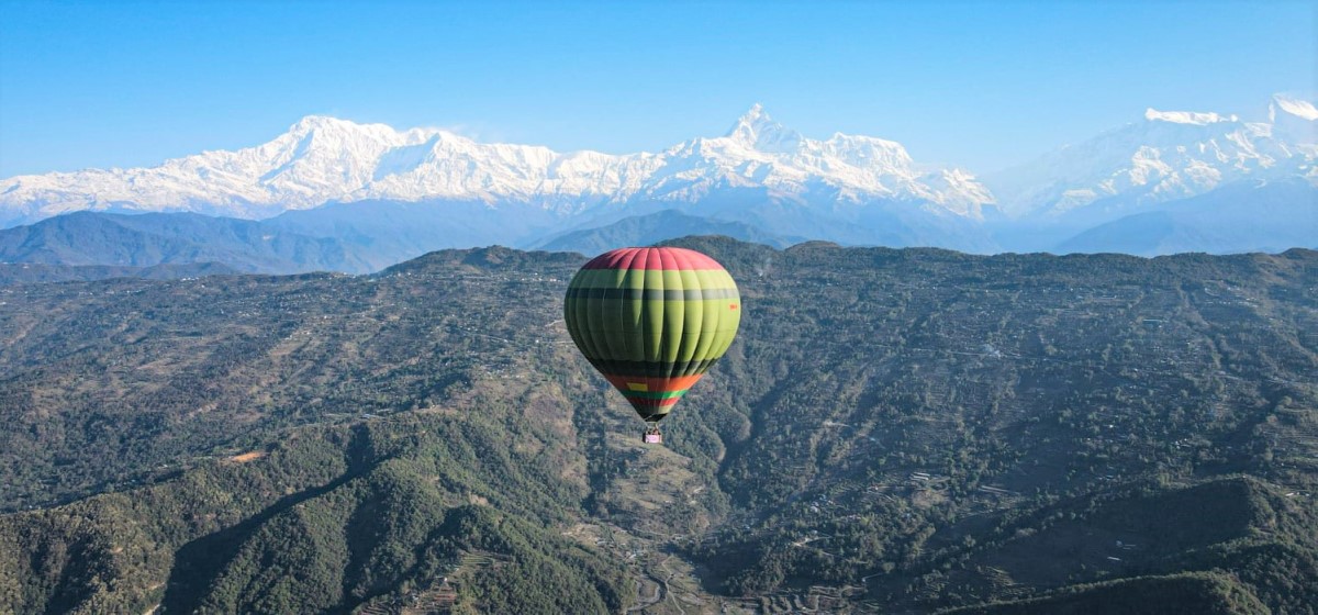 Hot air balloon flights soar back to life in Pokhara as rainy season subsides