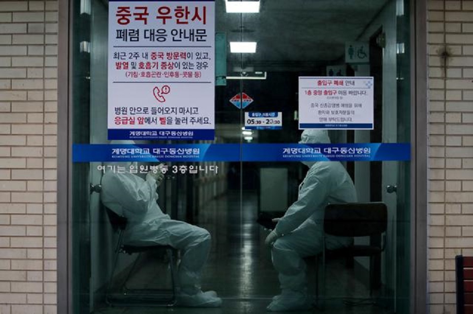 South Korea raises disease alert to top level as virus cases soar