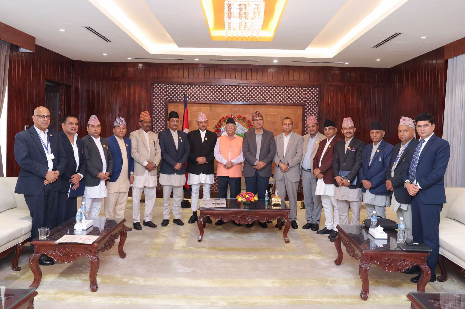 PM Oli holds discussion with chief minister and ministers of Lumbini Province