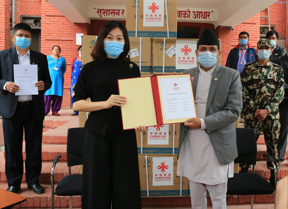 Chinese Embassy hands over medical aid to MoHP