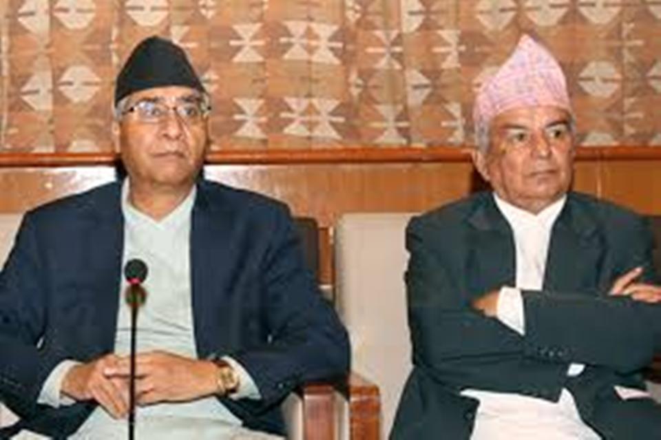 Amid intra-party rift, Deuba reaches out senior leader Poudel