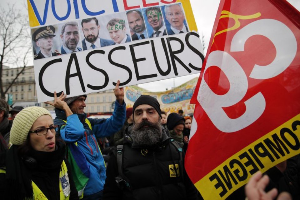 French protest retirement changes, travel disruptions abound