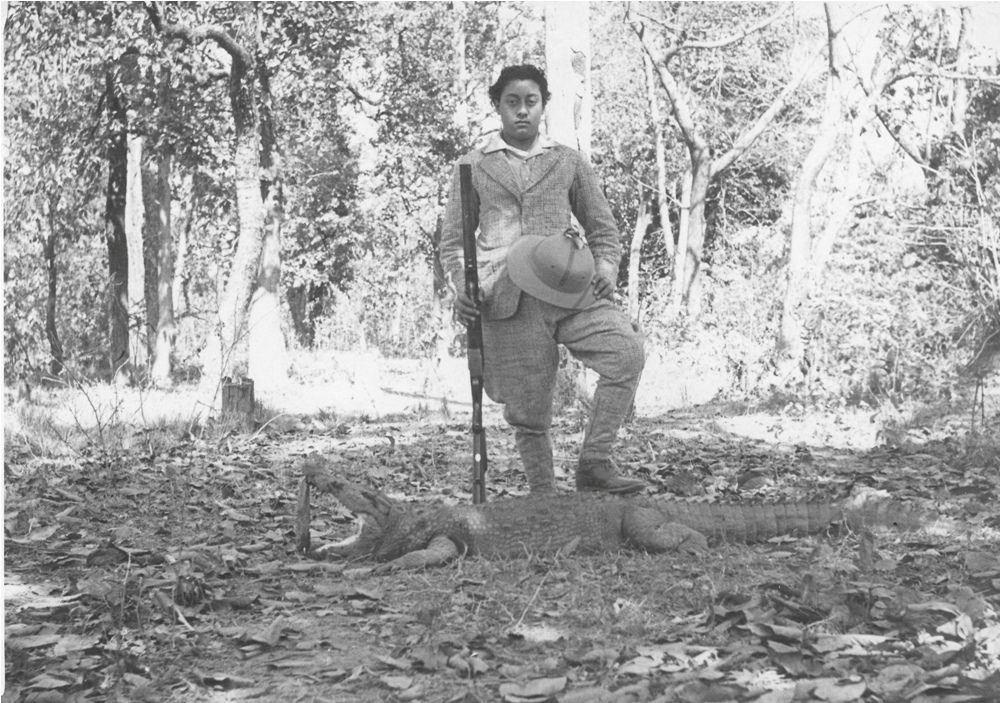 Nostalgia: Major General Madan Shumsher JBR, son of Chandra Shumsher, posing with his catch