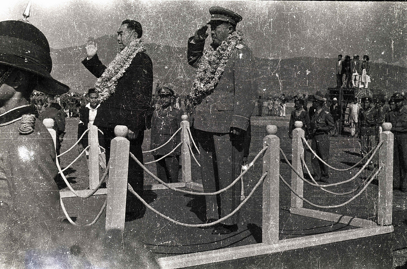 Nostalgia: Then Chinese Prime Minister Zhou Enlai receiving a guard of honor during his Nepal visit