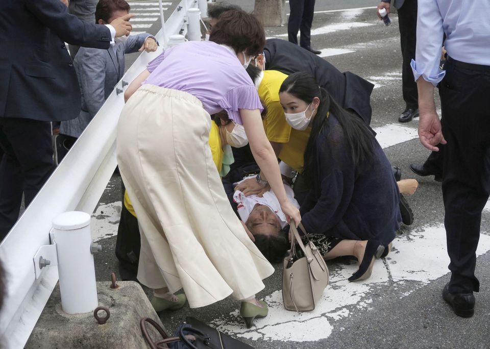 Shinzo Abe, Japan's former prime minister, shot and hospitalized