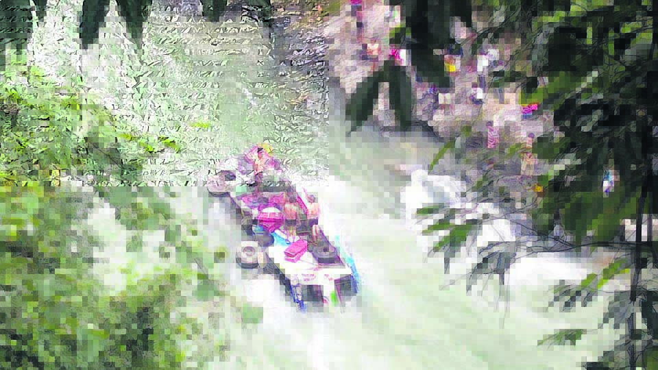 Bus plunges into river, two killed