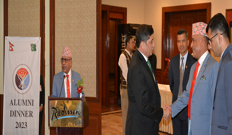 Pak Embassy in Kathmandu organizes alumni gathering for Nepali Army officers