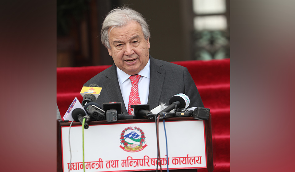 Guterres's Message for Peace and Climate Action in Nepal