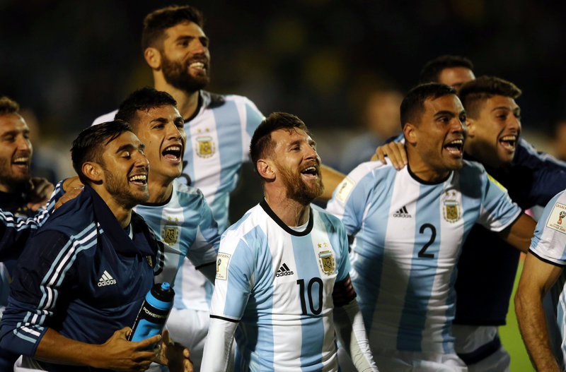 Uruguay, Argentina, and Colombia qualify for World Cup