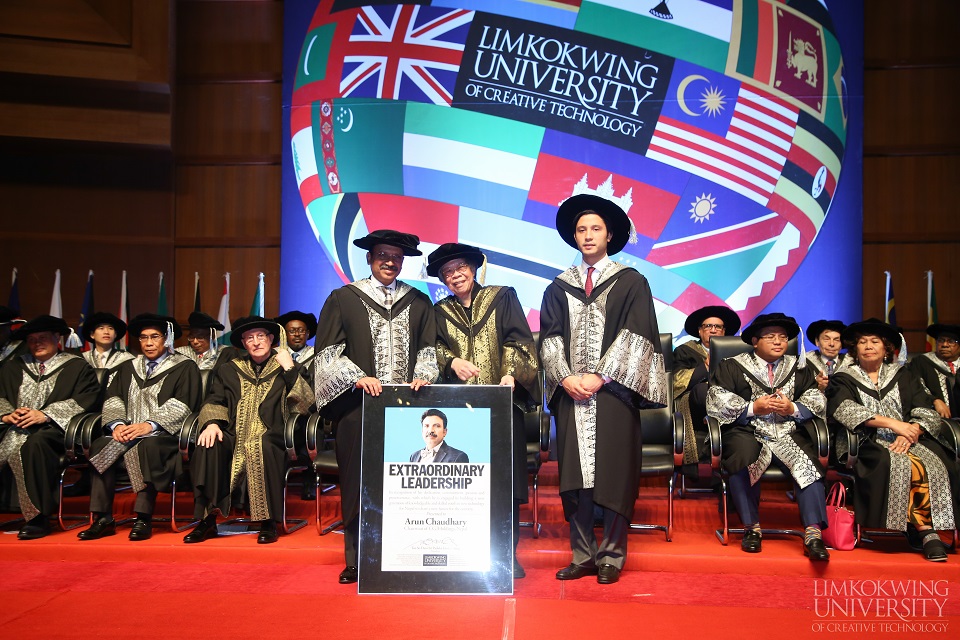 Malaysian university awards Arun Chaudhary with honorary doctorate