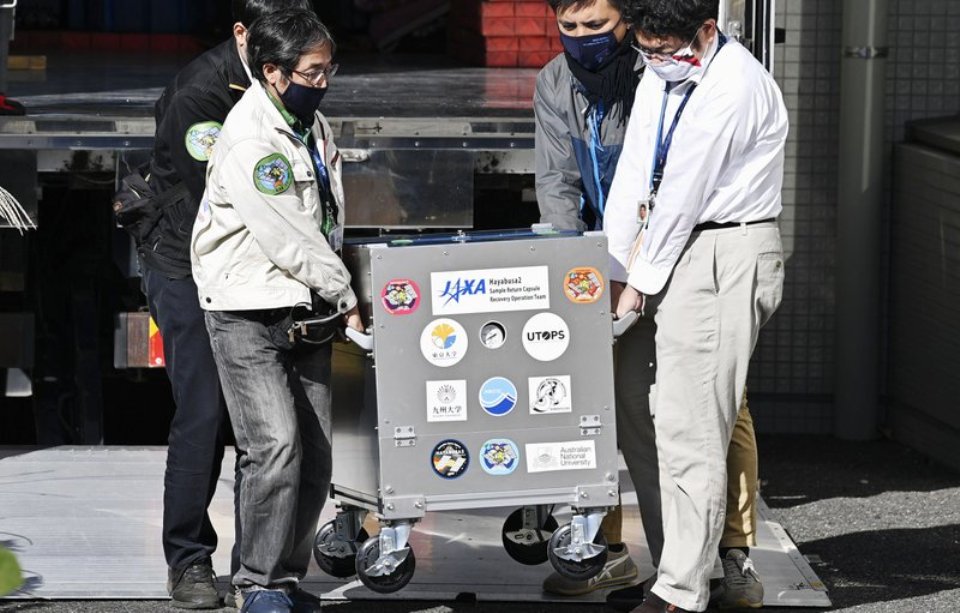 Capsule with asteroid samples arrives in Japan for research